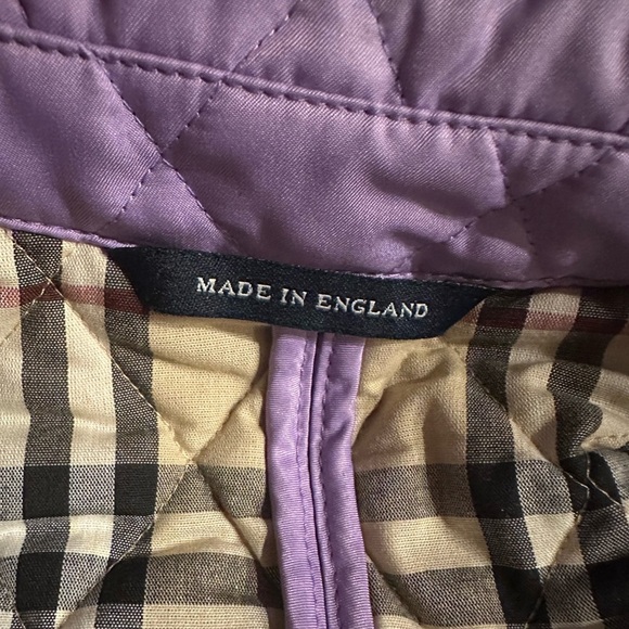 Burberry Quilted Lavender Jacket size S - Picture 10 of 11